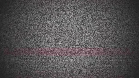 Vintage Analog TV Static Screen Glitch and Noise Interference Loop Overlay Stock Footage 346153661