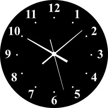 Vintage and modern clock faces with Roman numerals retro hands, modern Stock Illustration