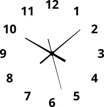 Vintage and modern clock faces with Roman numerals retro hands, modern Stock Illustration