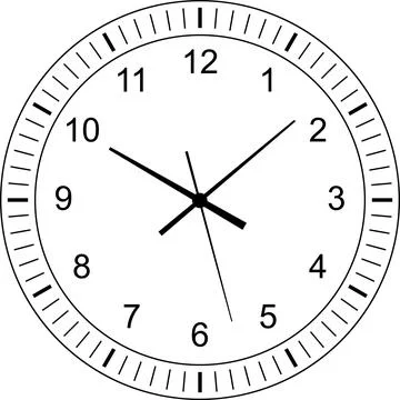 Vintage and modern clock faces with Roman numerals retro hands, modern Stock Illustration