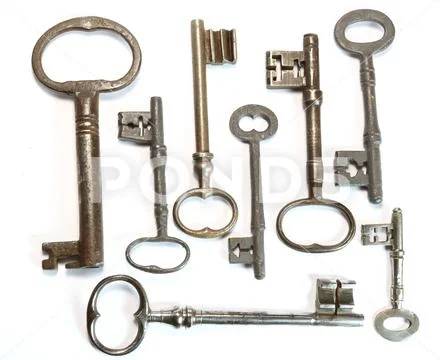 Vintage Antique Keys Stock Photos