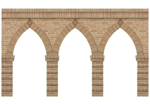 Vintage arcade brick Stock Illustration
