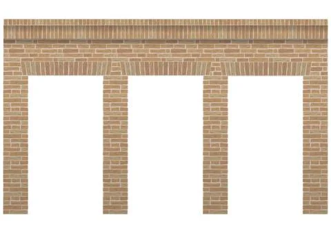 Vintage arcade brick Stock Illustration
