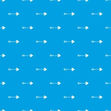 Vintage arrow, design element pattern seamless blue Stock Illustration