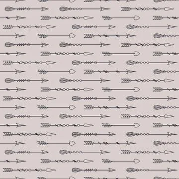 Vintage arrow pattern Stock Illustration