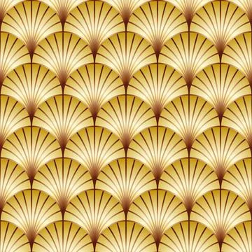 Vintage Art Deco Seamless Pattern イラスト素材