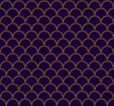 Vintage Art Deco Seamless Pattern. china asia traditional element. Graphic ve Stock Illustration
