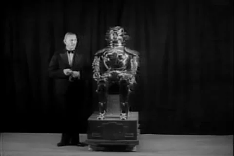 Vintage Artificial Intelligence - Robot Invention 1934 archival footage Stock-Footage 130987606
