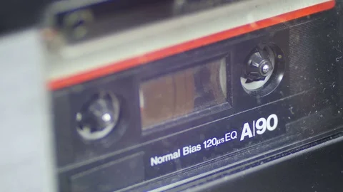 Vintage Audio Tape Stock Footage 74814534