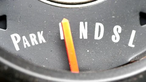 Vintage Automatic Transmission Indicator Pointer Changing Positions 動画素材 155440883