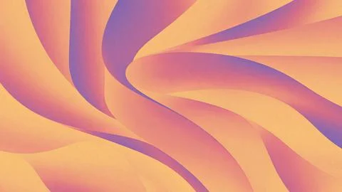 Vintage background, abstract orange smooth waves. Retro colors Stock Illustration