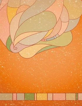 Vintage background with abstraction Stock Illustration