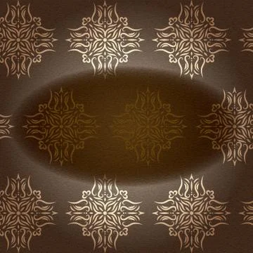Vintage background, antique floral pattern Stock Illustration