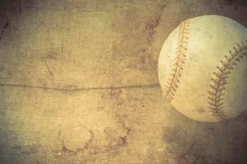Vintage background with baseball Stock-Illustration