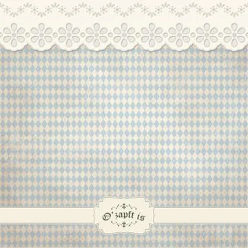 Vintage background with checkered pattern for Oktoberfest 2019 2020 Stock Illustration