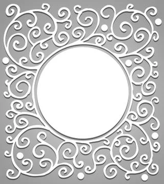Vintage background with circle in the center of the image. Vector illustration. Stock Illustration