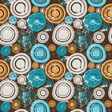 Vintage background with circles Stock Illustration