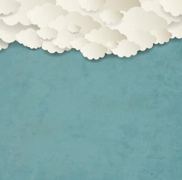 Vintage Background With Clouds Stock Illustration