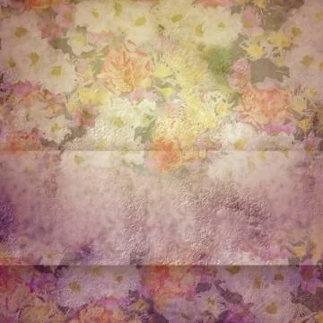 Vintage background with flowers Stock Photos