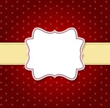 Vintage background with  frame vector illustration Stockillustratie