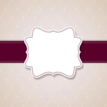 Vintage background with  frame vector illustration 库存插图