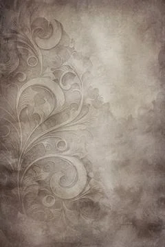 Vintage background , Illustration with pattern and place for text on the ol.. Illustrazione stock