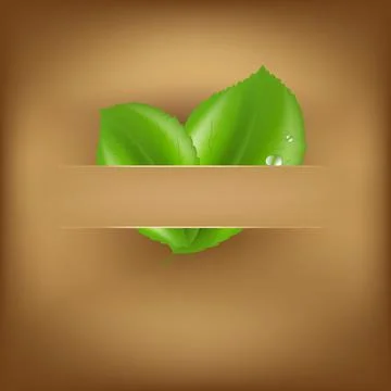 Vintage Background With Leaf Stock Illustration