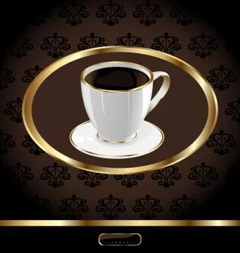 Vintage background for packing coffee イラスト素材