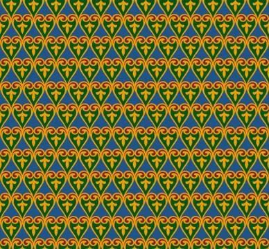 Vintage background. retro seamless pattern.  old style ornament wallpaper. Stock Illustration