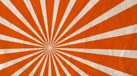 Vintage Background rotating rays Orange Stock Footage 53431248