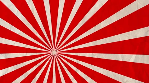 Vintage Background Rotating Rays Red and White Stock Footage 53431348