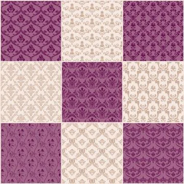 Vintage background. Seamless pattern ornament Stock Illustration