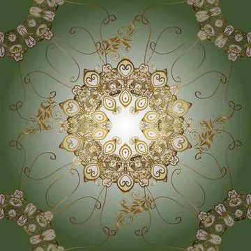 Vintage background. In simple style. Vector illustration. Scribble, sketch, dood Stock Illustration