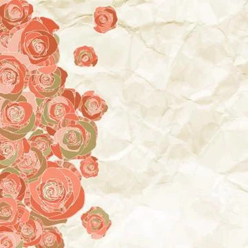 Vintage background with stamp-frame Stock-Illustration