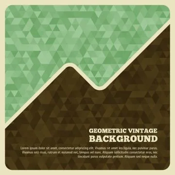 Vintage background with triangle Stock Illustration