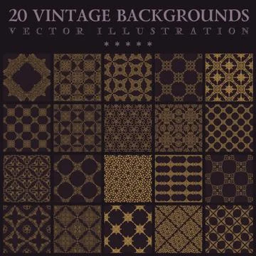 Vintage backgrounds. Seamless pattern ornament Stock Illustration