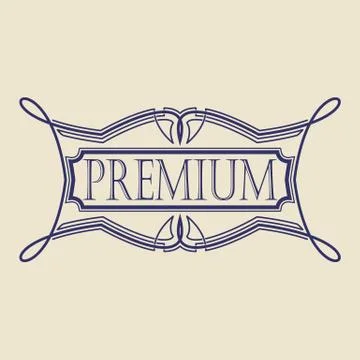 Vintage badge. Logo template Stock Illustration