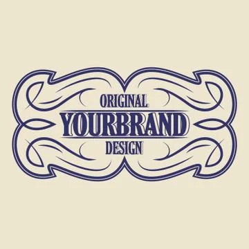 Vintage badge. Logo template Stock Illustration