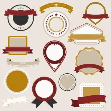 Vintage badges Illustrazione stock