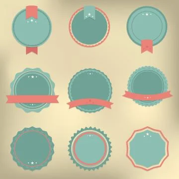Vintage badges Stock Illustration