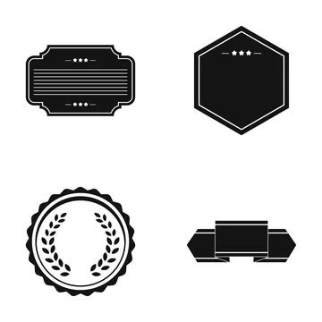 Vintage badges labels and frames set Stockillustratie