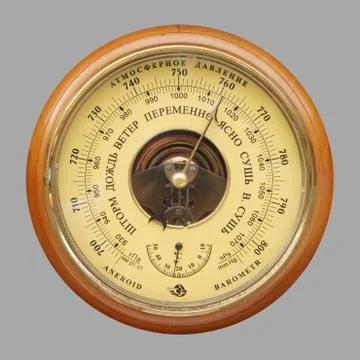 Vintage barometer Stock Illustration