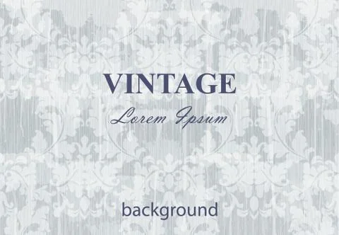 Vintage Baroque background pattern background Vector. Ornamented texture luxu 스톡 일러스트