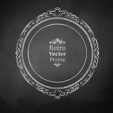 Vintage baroque frame Stock Illustration