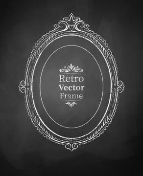 Vintage baroque frame Stock Illustration