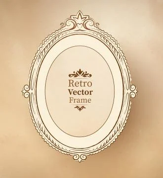 Vintage baroque frame Stock Illustration