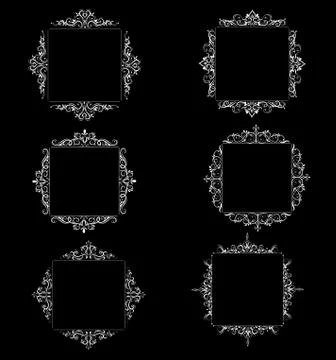 Vintage baroque frame Illustrazione stock