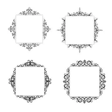 Vintage baroque frame Stock Illustration