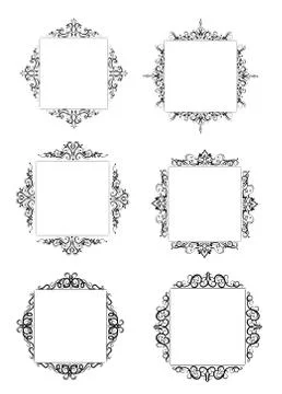 Vintage baroque frame Stock Illustration