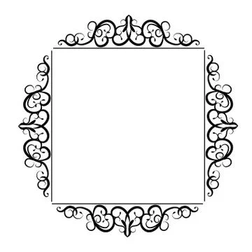 Vintage baroque frame Stock Illustration